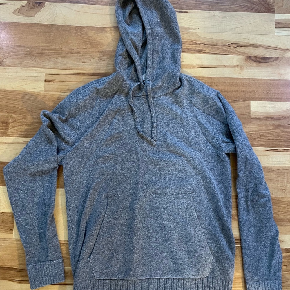 Everlane Charcoal Hoodie Sweater for Men 100% wool